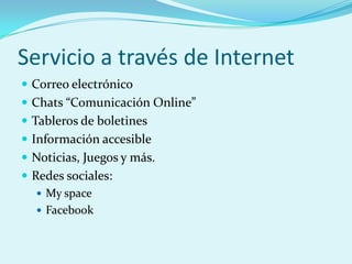 Tecnologias para acceder a Internet