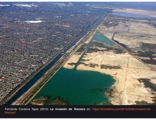 Fernando Cordova Tapia (2015) La invasión de Texcoco en: https://ecoosfera.com/2015/03/la-invasion-de-
texcoco/
 