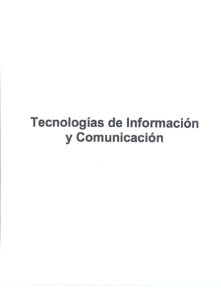 Tecnologias de informacion y comunicacion