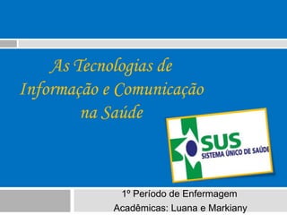 As Tecnologias da Informação e Comunicação no Desenvolvimento de  Profissionais do SUS by Instituto de Saúde - Issuu