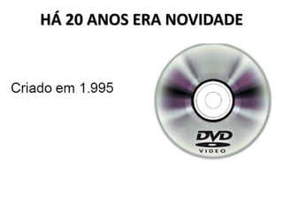 HÁ 20 ANOS ERA NOVIDADE
 