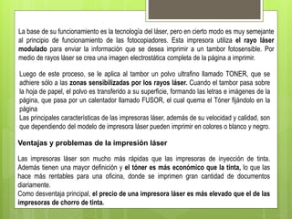 Tecnologias empleadas para imprimir