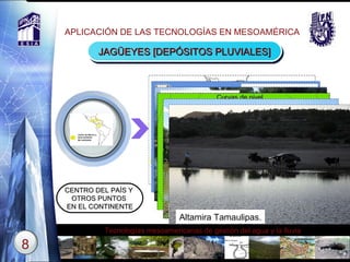 APLICACIÓN DE LAS TECNOLOGÍAS EN MESOAMÉRICA JAGÜEYES [DEPÓSITOS PLUVIALES] CENTRO DEL PAÍS Y  OTROS PUNTOS  EN EL CONTINENTE Totolapan Morelos Apan Hidalgo Altamira Tamaulipas. 