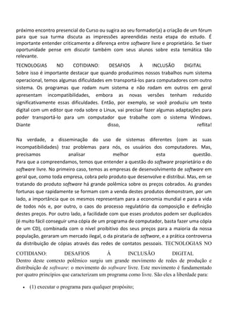 Tecnologias no cotidiano