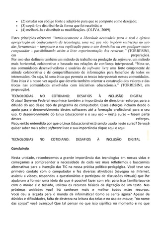 Tecnologias no cotidiano