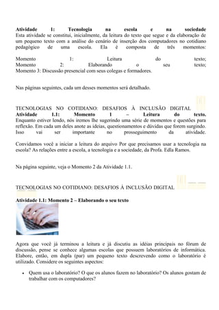 Tecnologias no cotidiano