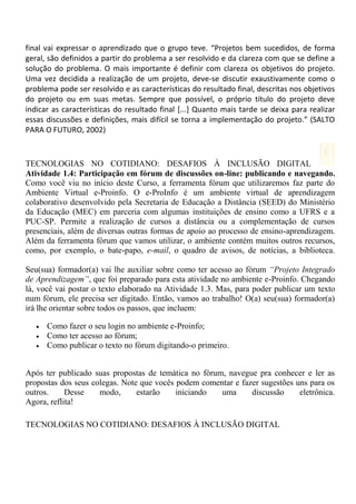 Tecnologias no cotidiano