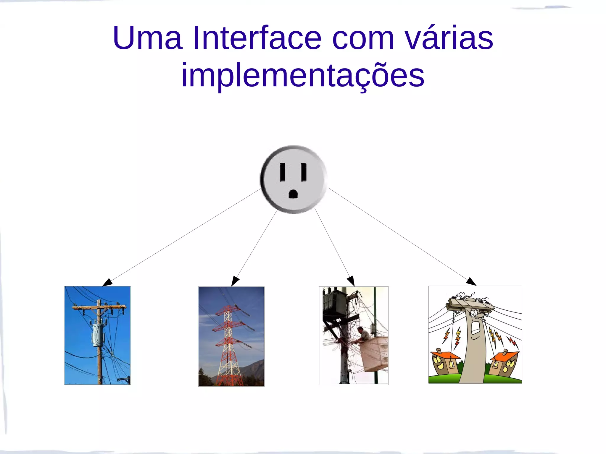 Uma Interface com várias
   implementações
 