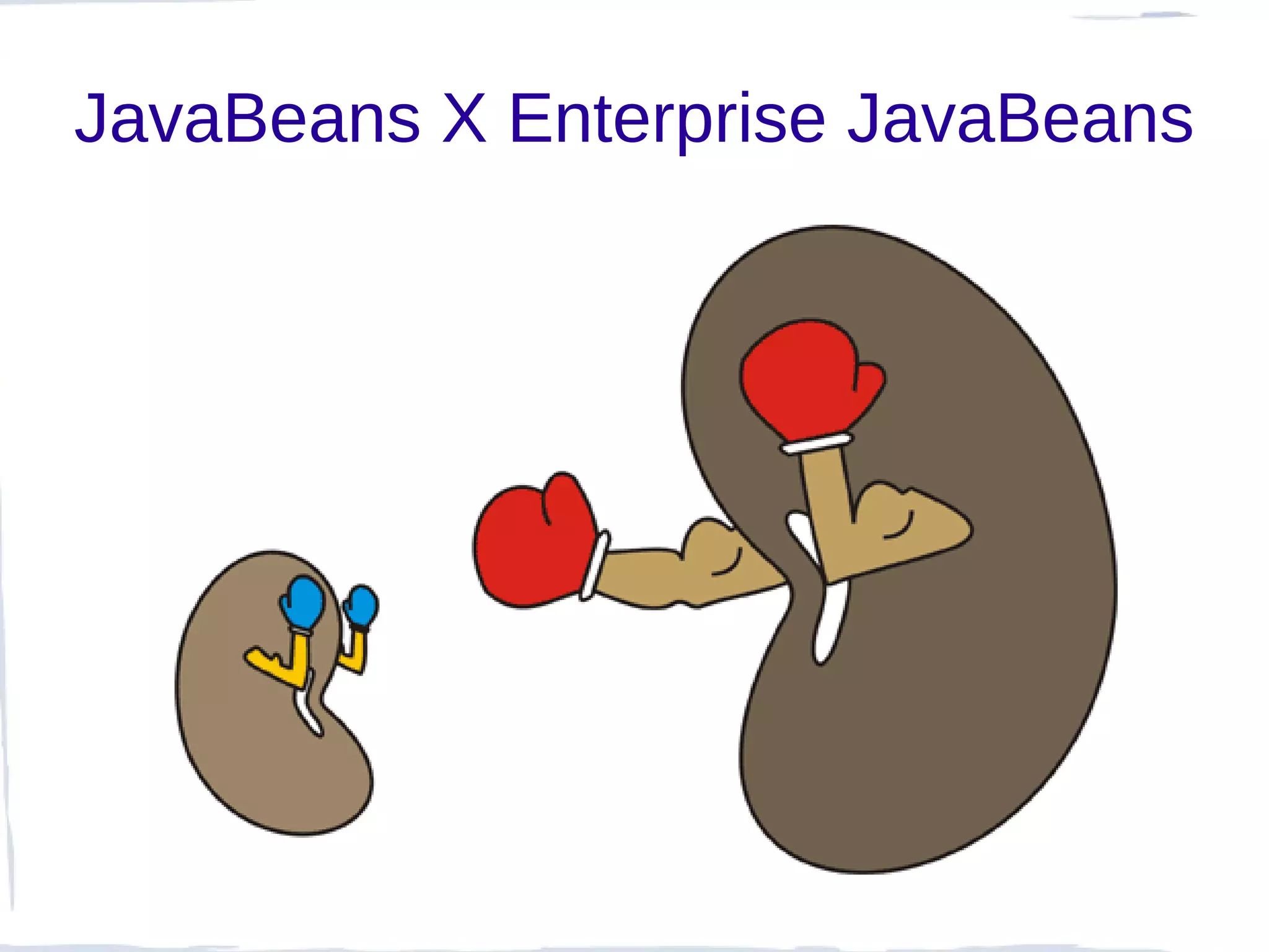 JavaBeans X Enterprise JavaBeans
 