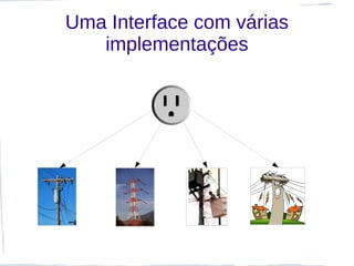 Uma Interface com várias
   implementações
 