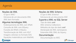 Tecnologias XML e XML no SQL Server 2016