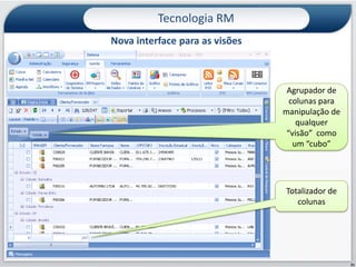 Tecnologia RMNova Interface TOTVS RM – SkinsDiversos “skins” disponíveis para melhor adequação à identidade visual de sua empresa