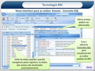 Tecnologia RMNova Interface TOTVS RM – Formulários como PáginasJanelas são abertas como páginas como nos “browsers” atuais