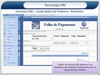 Tecnologia RMNovo módulo de Recursos Gerenciais: Painel de Cenários (Dashboard) O Painel de Cenários é uma ferramenta de apoio à tomada de decisão que permite reunir em apenas “uma página” grandes volumes de dados, representados através de gráficos, indicadores de desempenho, relatórios ou cubos, possibilitando uma análise mais clara e objetiva da saúde da empresa