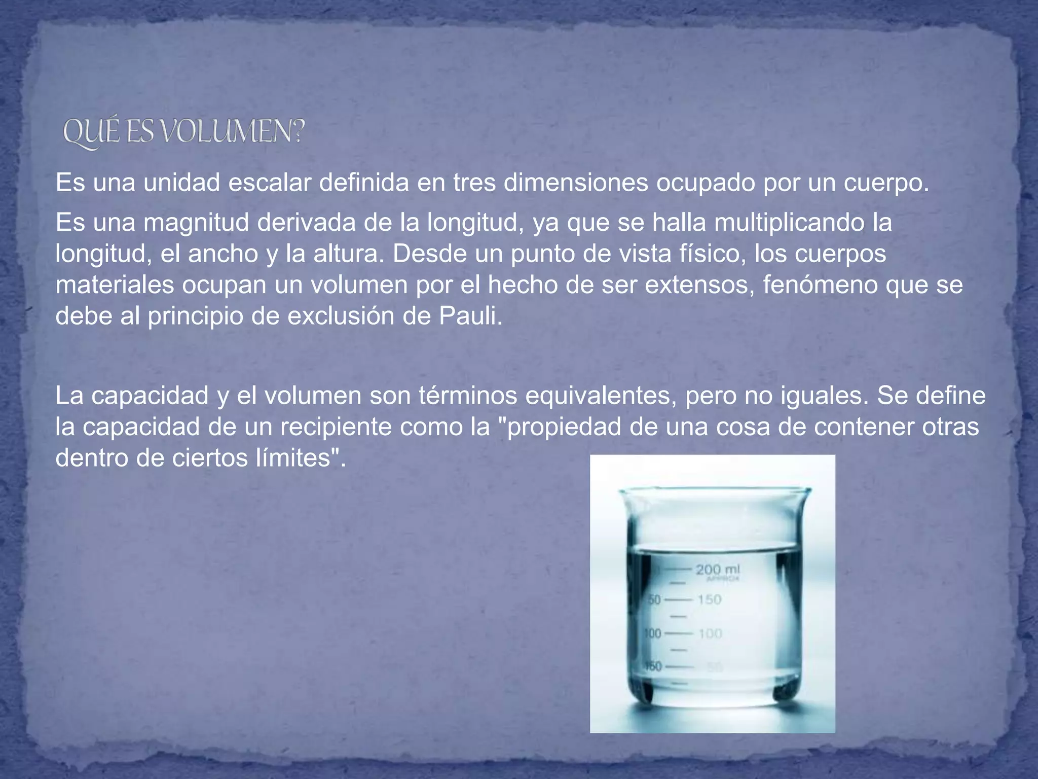 Unidades de medida para el volumen | PPTX