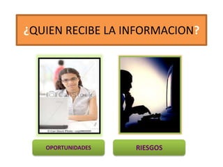 LAS TECNOLOGIAS DE LA
INFORMACION Y LA
COMUNICACION
“UN CONJUNTO DE
RECURSOS, PROCEDIMIENTOS Y TECNICAS
USADAS EN EL
PROCESAMIENTO, ALMACENAMIENTO Y
TRANSMISION DE LA INFORMACION”
 