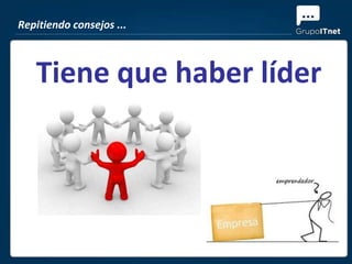 Repitiendo consejos ...



   Tiene que haber líder
 