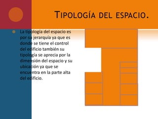 La integración del espacio puede ser natural o artificial dependiendo de la edificación.el objetivo principal de la arquitectura, configurado auxiliándose de elementos arquitectónicos.El edifico T esta conformado por un plano base el cual distingue por la delimitación del edificio con un diferente tratamiento al piso.Cuenta con una continuidad visual parcial la cual se pude apreciar desde cualquier punto externo al edificio.Integración del espacio 