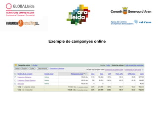 Exemple de campanyes online
 