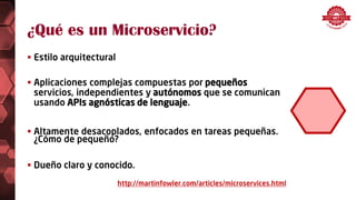 Tecnologías para microservicios