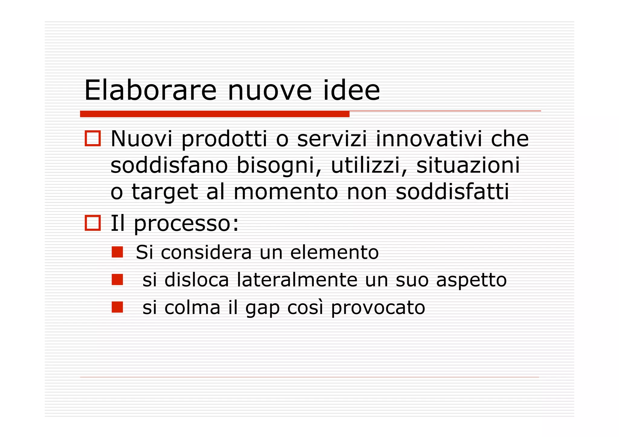 Verso la mia impresa fra innovazione e creatività