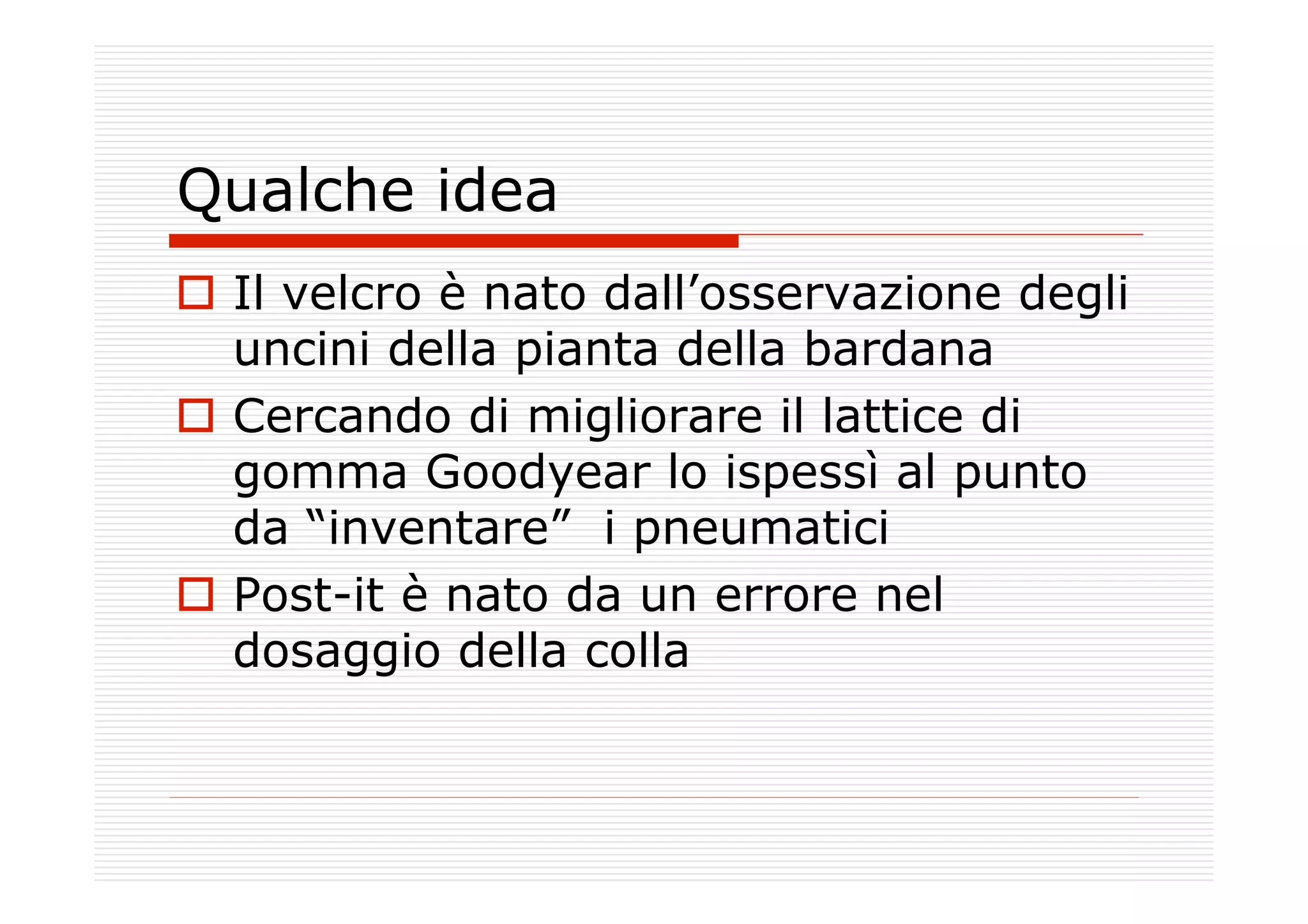 Verso la mia impresa fra innovazione e creatività