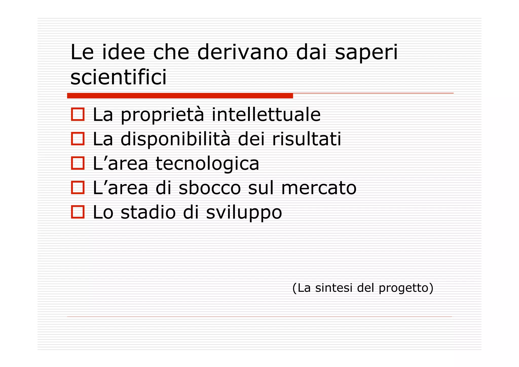 Verso la mia impresa fra innovazione e creatività