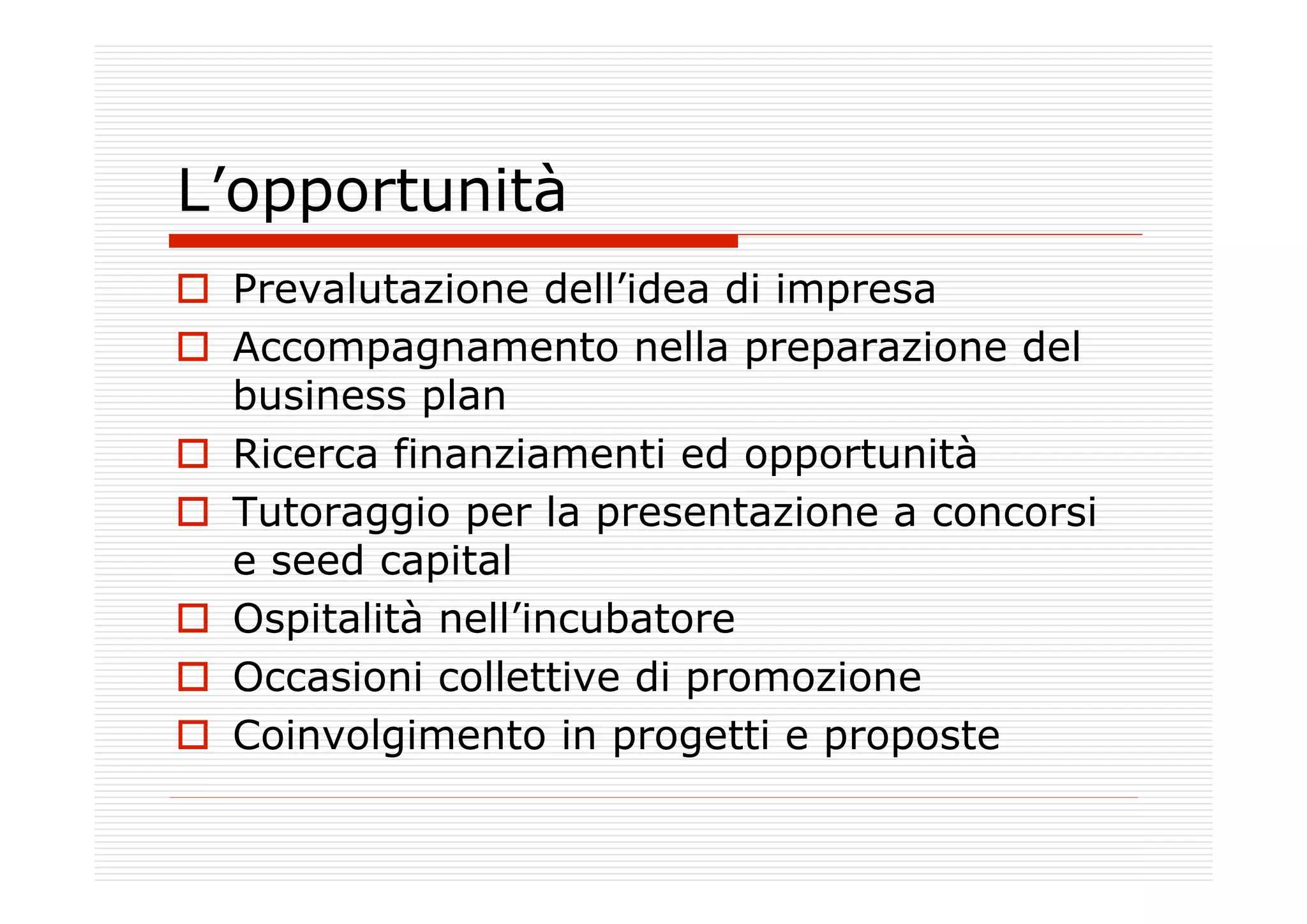 Verso la mia impresa fra innovazione e creatività