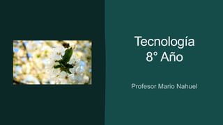 Tecnología
8° Año
Profesor Mario Nahuel
 