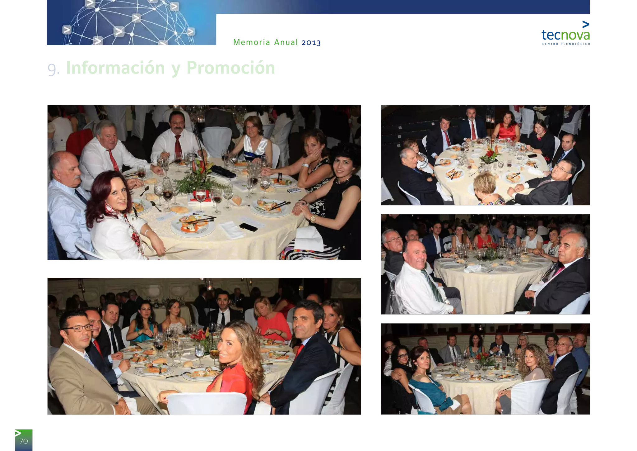 70
Memoria Anual 2013
9. Información y Promoción
 