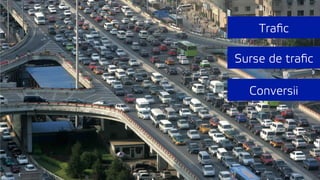 Traﬁc
Surse de traﬁc
Conversii
 