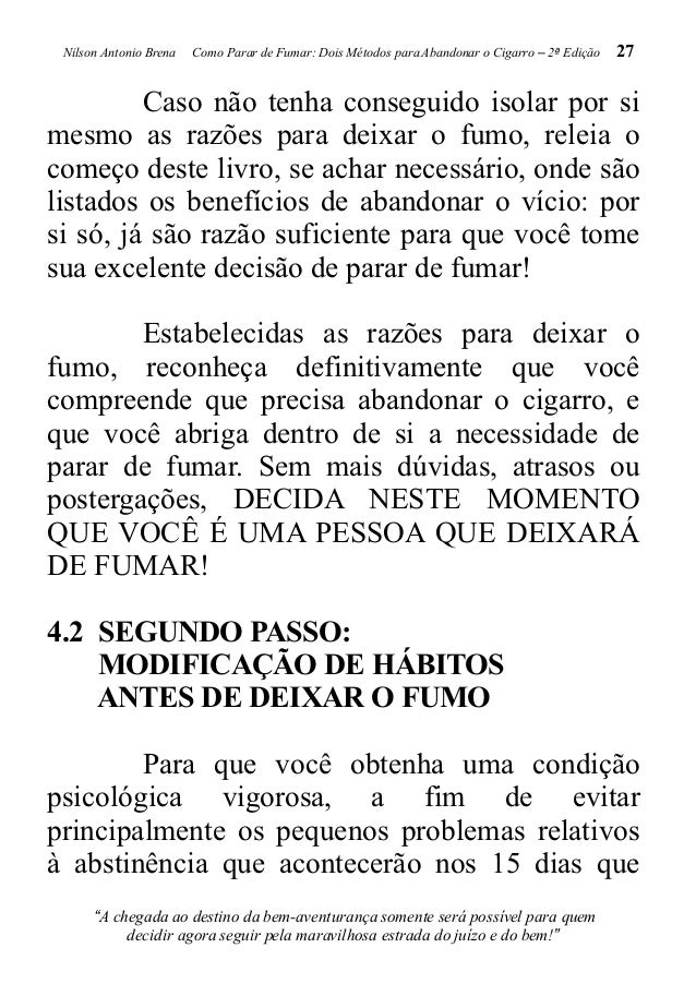 E deixou de fumar o cartaz