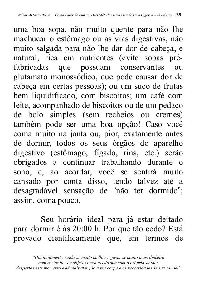 Deixar de fumar e não à luz em uma consequência