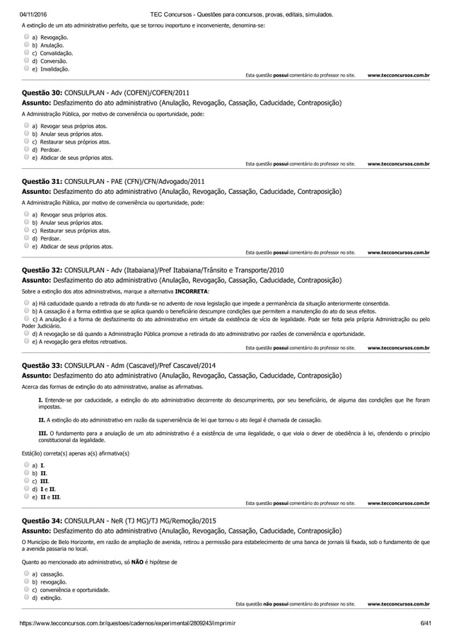 Tec Questões Consulplan - 001 a 200