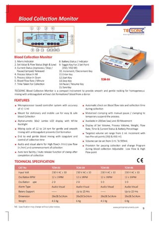 Blood Bank Instruments | PDF