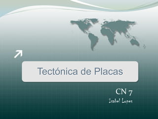 Tectónica de Placas
                  CN 7
               Isabel Lopes
 