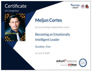  MELJUN CORTES Tectoc certificate_becoming an emotionally intelligent leader
