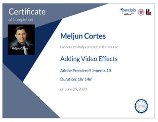 MELJUN CORTES  Tectoc certificate_digital_arts_adding_video_effects