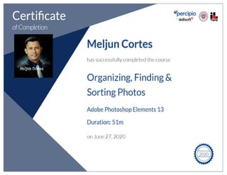 MELJUN CORTES  Tectoc certificate_digital_arts_organizing_finding_sorting_photos