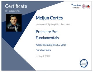 MELJUN CORTES  Tectoc certificate_digital_arts_premiere_pro_fundamentals
