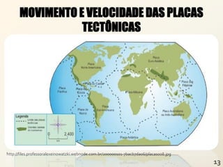 MOVIMENTO E VELOCIDADE DAS PLACAS
TECTÔNICAS
http://files.professoralexeinowatzki.webnode.com.br/200000101-7bacb7da06/placas008.jpg
 