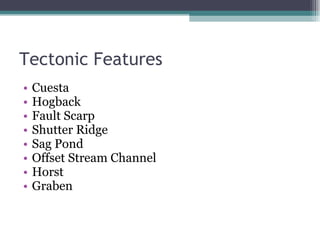 Tectonic Map Features | PPT