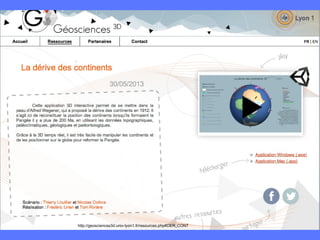 http://geosciences3d.univ-lyon1.fr/resources.php#DER_CONT
 