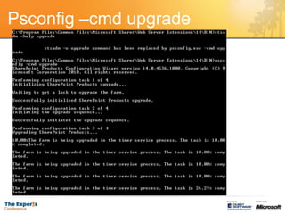 Psconfig –cmd upgrade