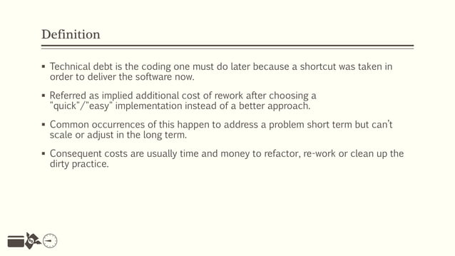 Technical debt | PPT