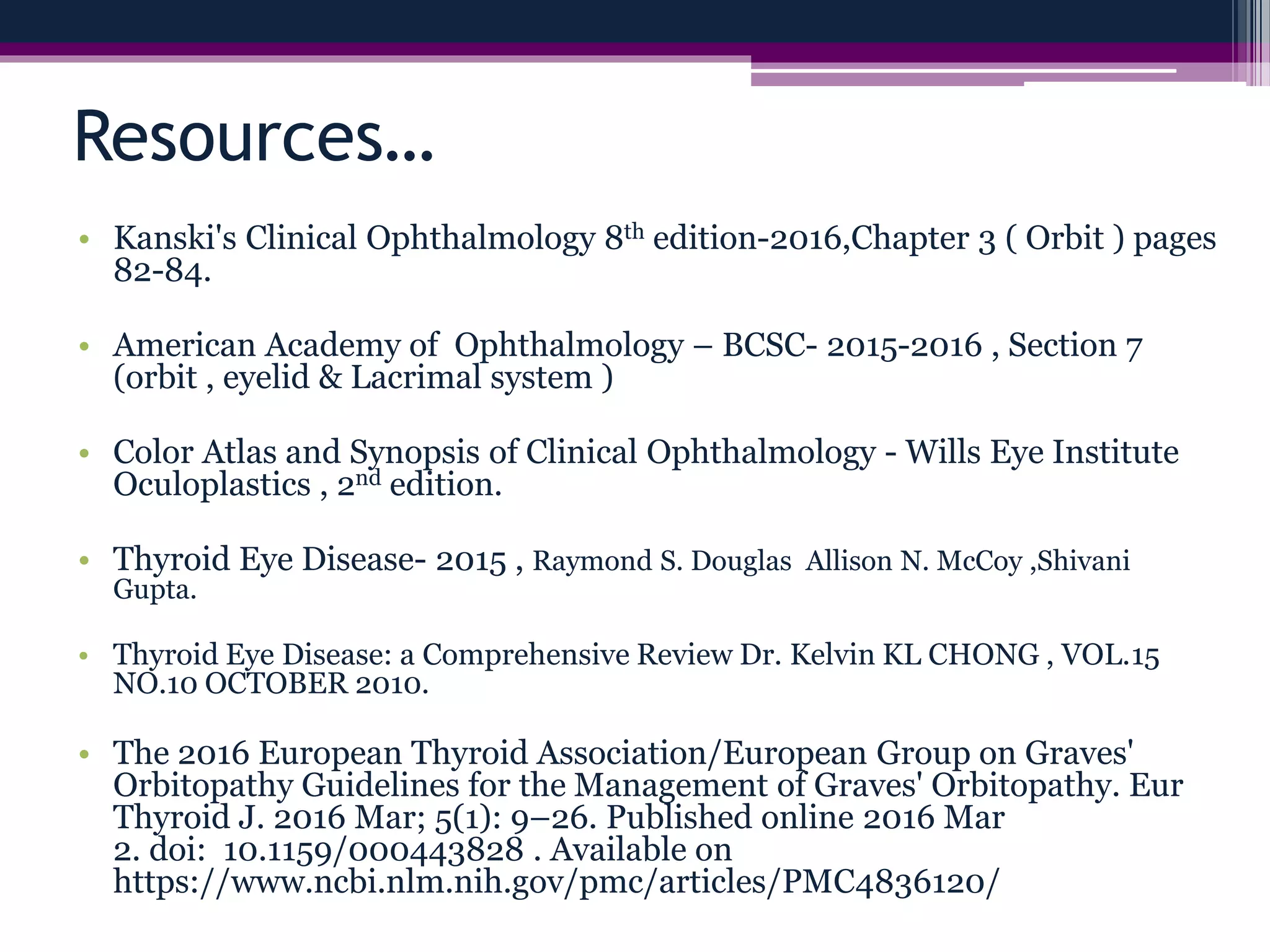 Thyroid eye disease | PPTX