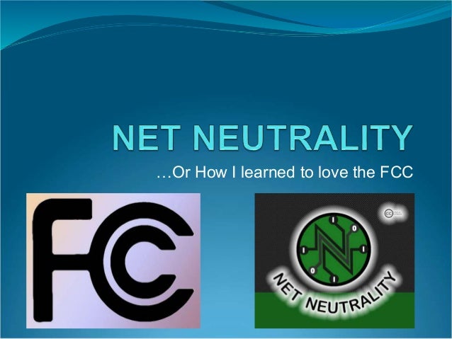 …Or How I learned to love the FCC
 