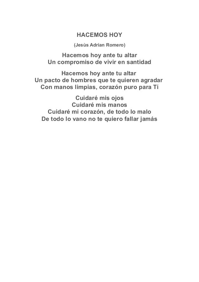 Hacemos Hoy Letra