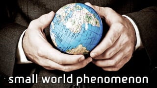 small world phenomenon
 