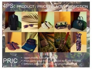 4PS: PRODUCT / PRICE / PLACE / PROMOTION
PRIC
•
•
•
 